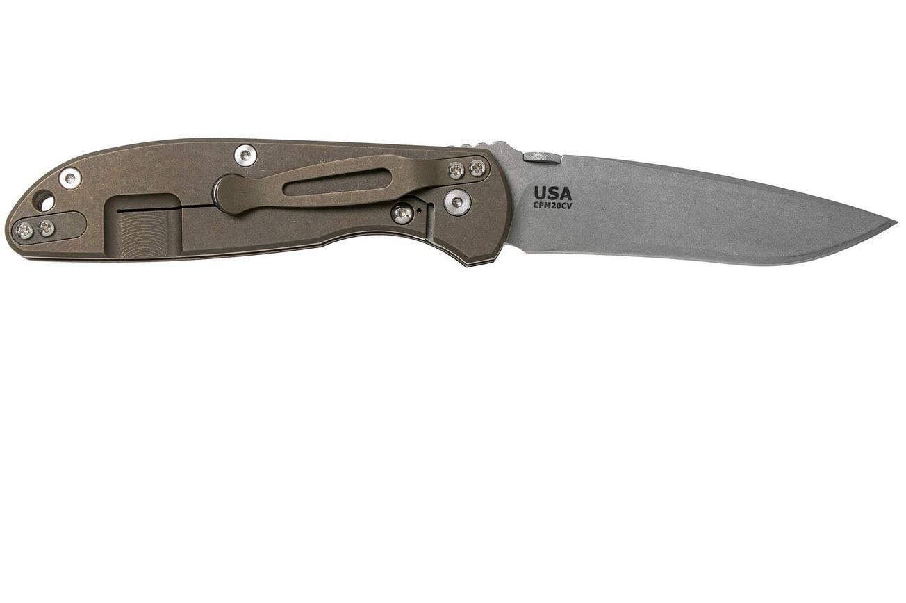 Rick Hinderer FireTac Recurve Battle Bronze, Black G10 zakmes, Rick Hinderer design