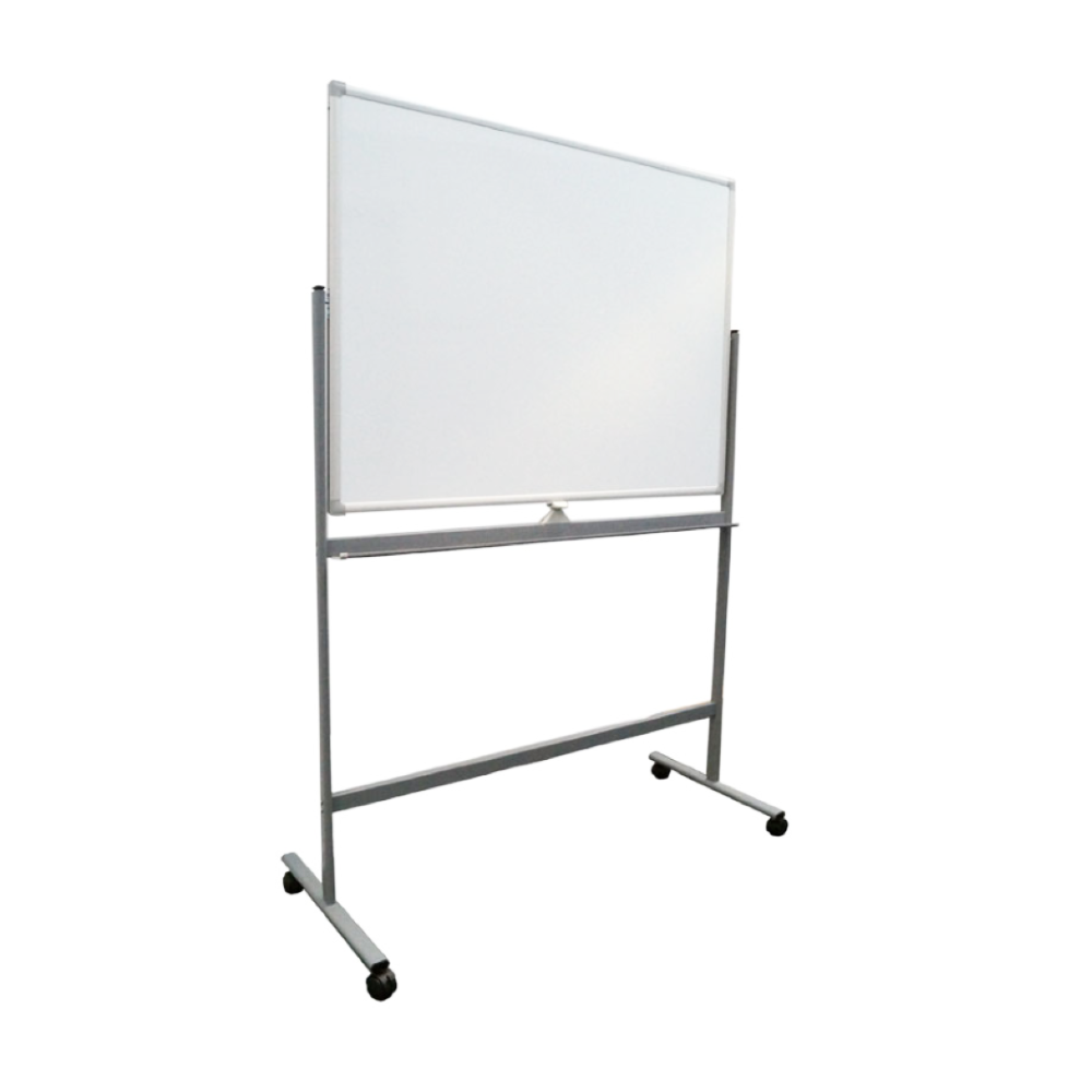 Mobiel whiteboard - dubbelzijdig - 90x120 cm