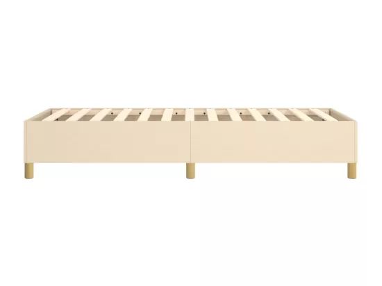 Sommier à lattes de lit Crème 100x200 cm Tissu
