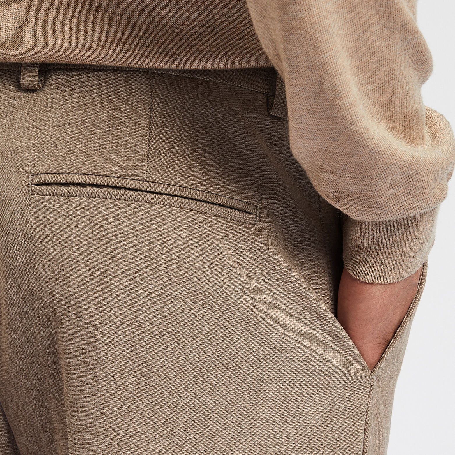 Pantalon de costume slim Beige