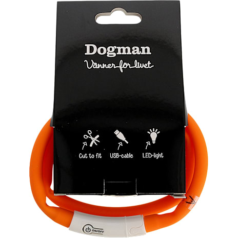 Hundeblinker m. LED - orange