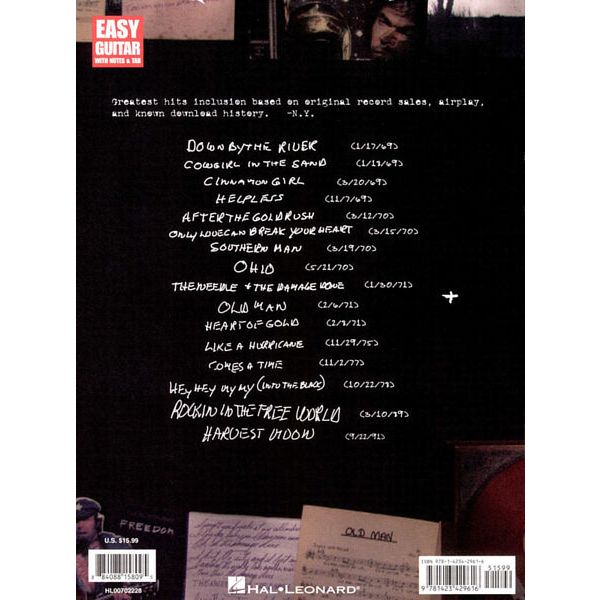 Hal Leonard Neil Young Greatest Hits