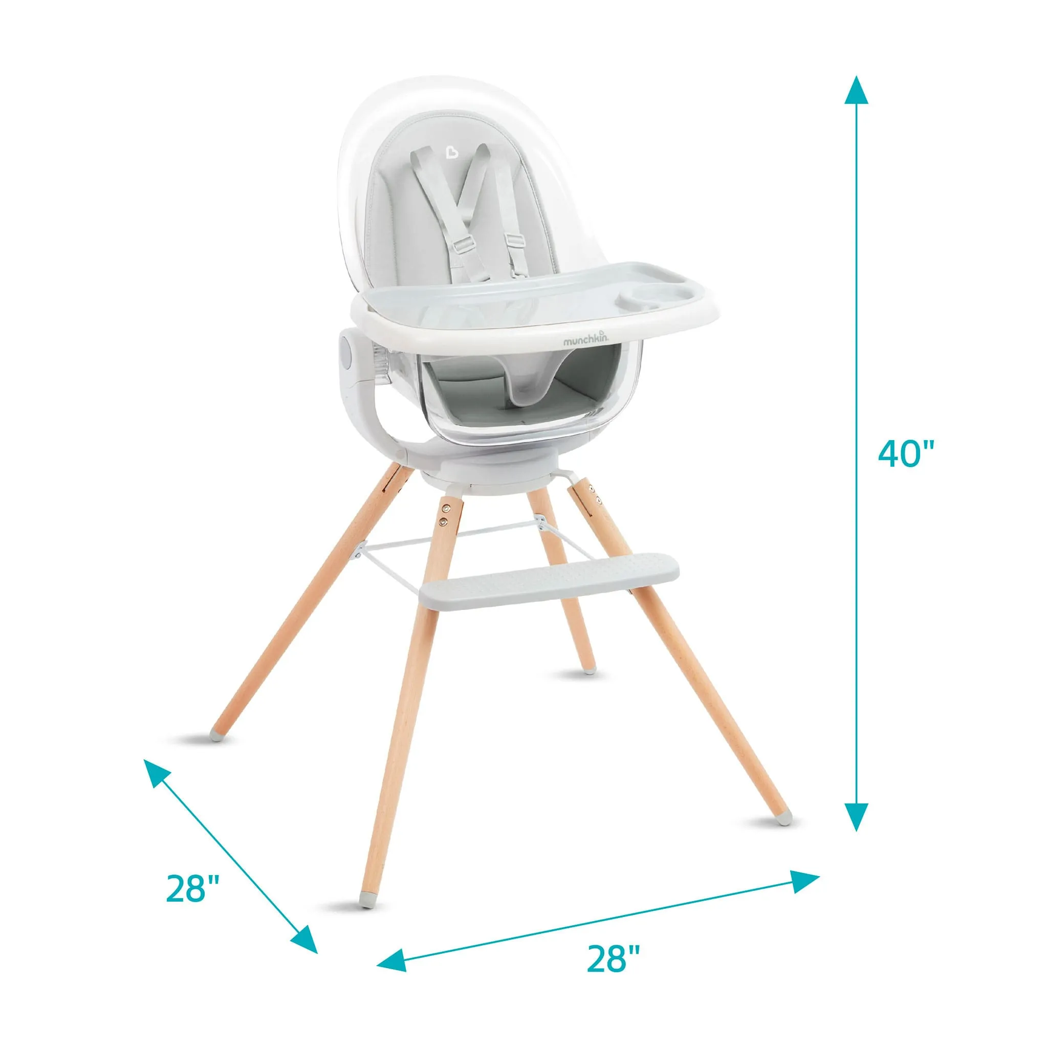Munchkin Chaise Haute Miracle® 360° - Cloud