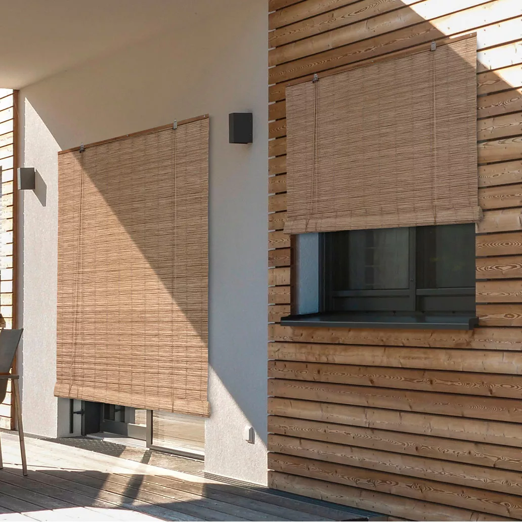 Store enrouleur extérieur effet rotin (200 x 200 cm) Tanoa Beige