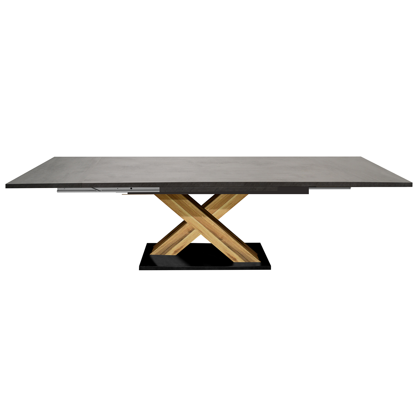 Esstisch - graphit - Plankeneiche - ausziehbar - 160 cm