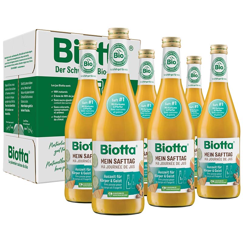 BIOTTA Mein Safttag 1<br>6 × 5 dl, Flasche