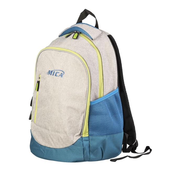 Rucksack grau/blau - aus Textil - ca. 30 x 41 x 20 cm