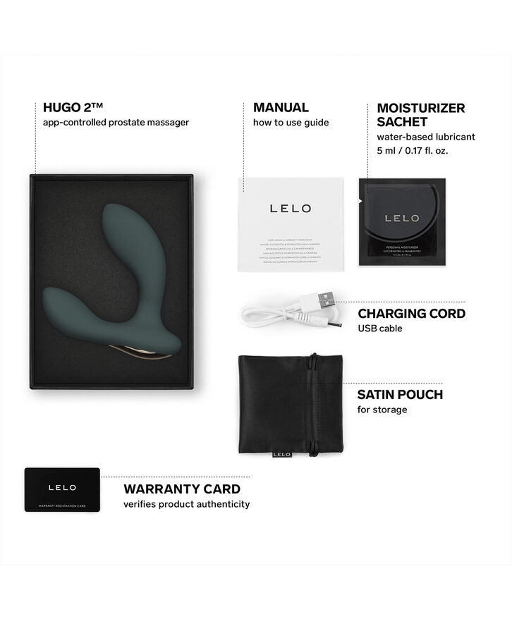 LELO HUGO 2 Prostata Vibrator Sort