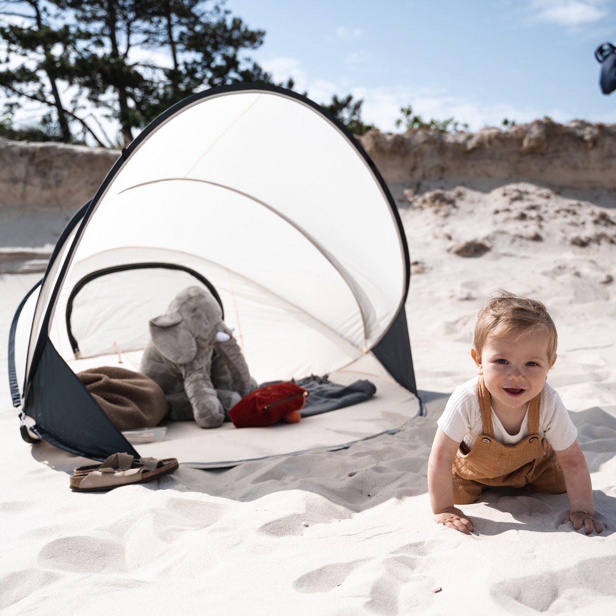 Deryan Luxe XXL Pop Up strandtent - Cream