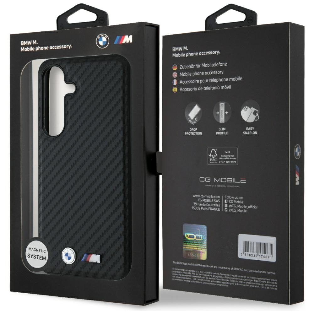 Samsung Galaxy S25 Hardcase Hülle Carbon MagSafe-Modul (BMHMS25S24PUCILK) - Schwarz