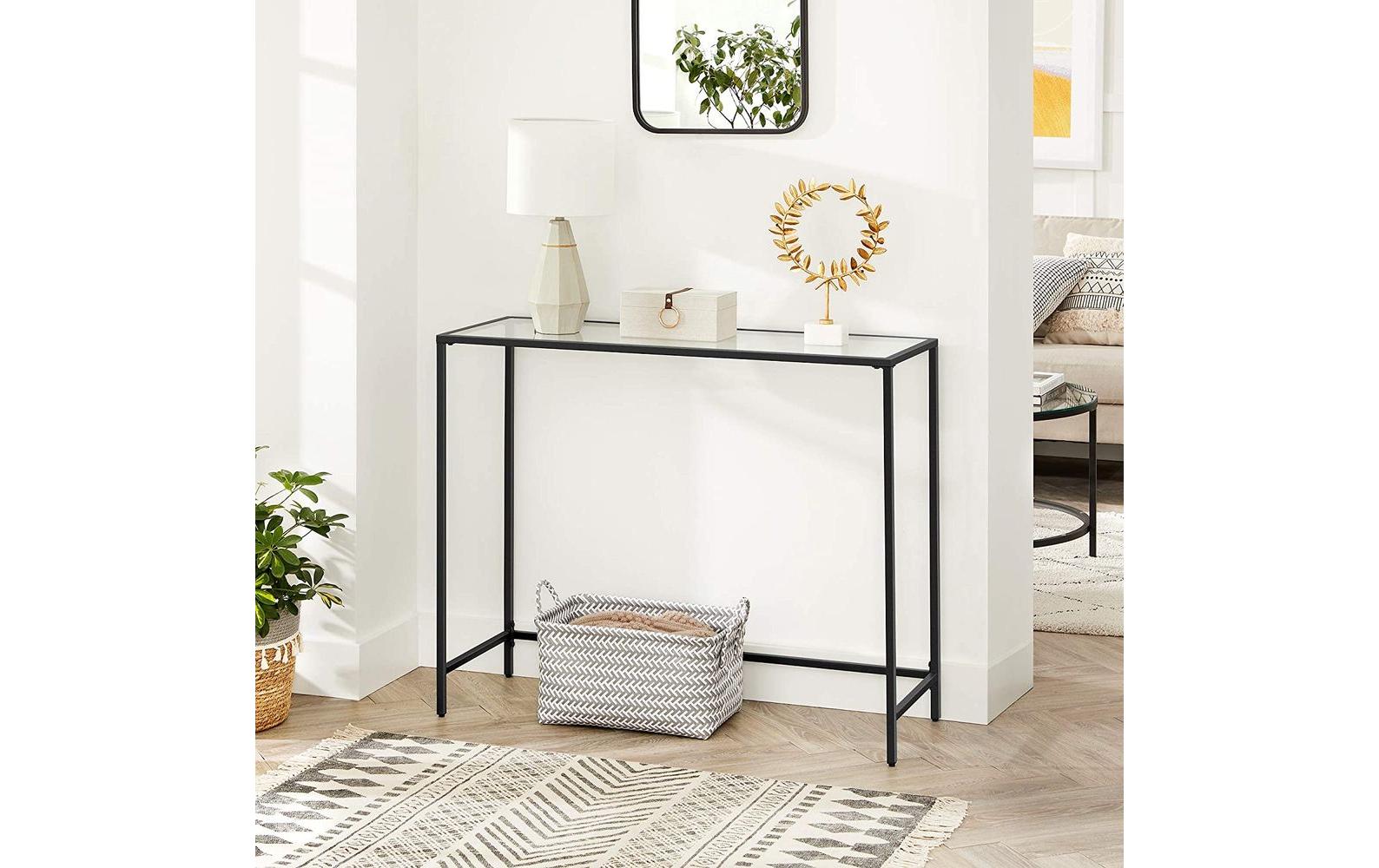 Konsolentisch 100 x 35 x 80 cm, SchwarzSideboard
