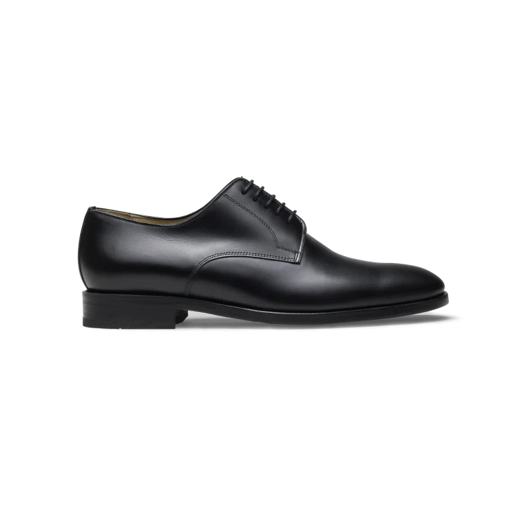 Dikens-Derby en cuir noir