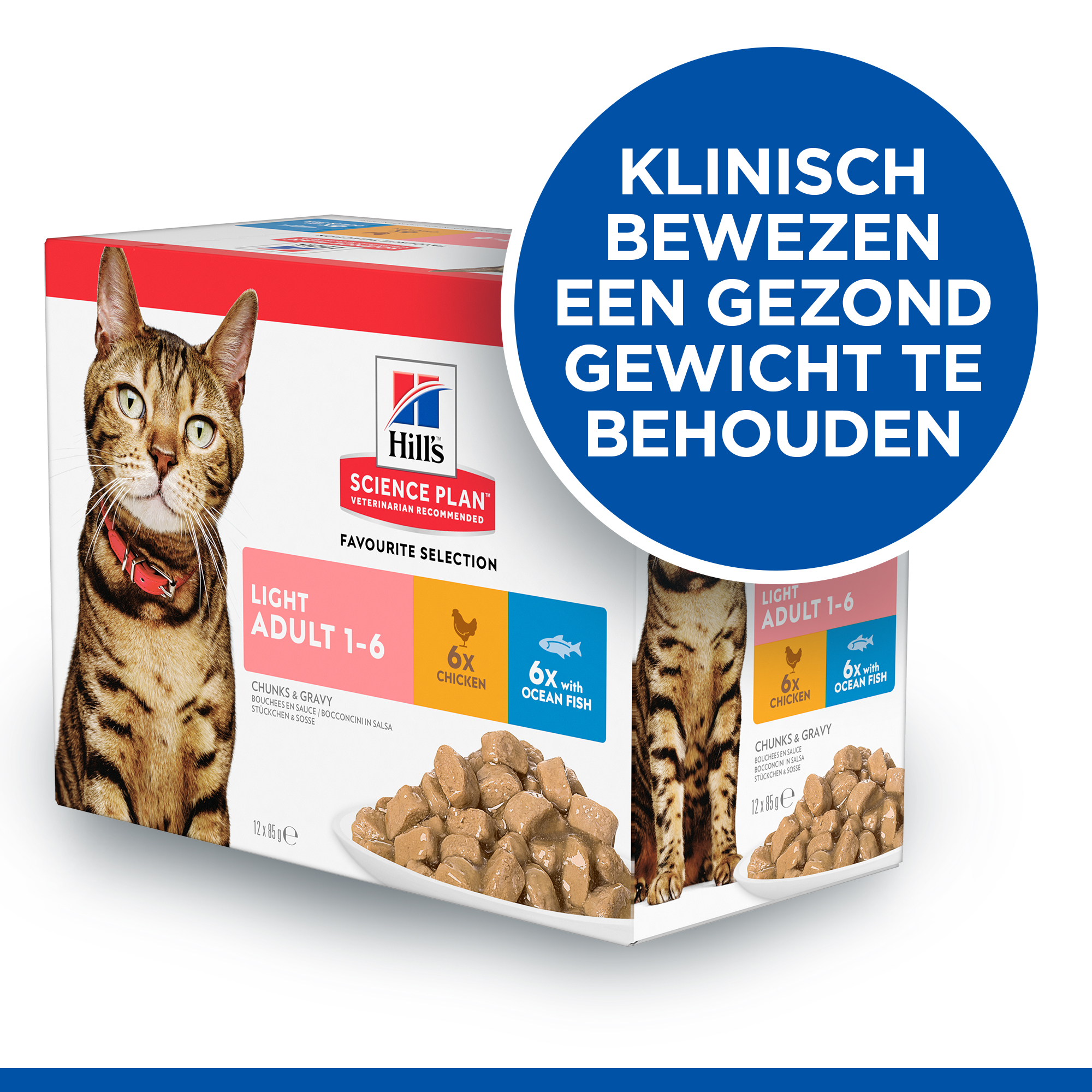 Hill's Science Plan - Feline Adult - Chicken Light - Maaltijdzakje