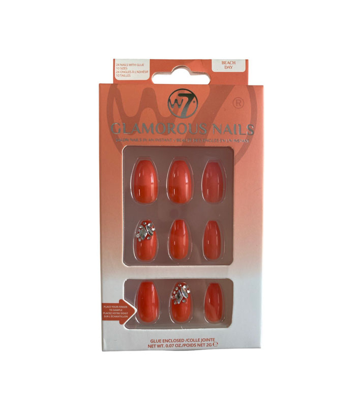 W7 - Unhas postiças Glamorous Nails - Beach Day
