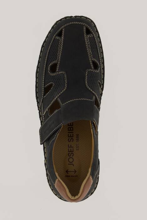 Halbschuh, Josef Seibel, echtes Leder, bis Gr. 50, dunkel marine | Ulla Popken