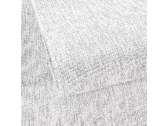 tapis salle à manger 200x290 tissé crème rectangle motif uni SAKRDA