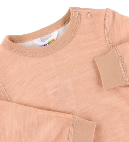 Joha Bluse - Uld/Bambus - Fersken