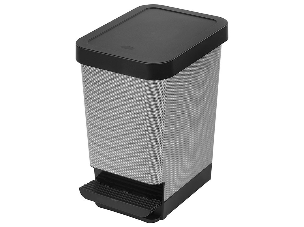 BALDE LIXO COM PEDAL ACTUEL RETRÁCTIL 45L