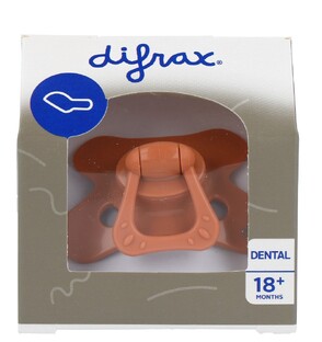 Difrax Fopspeen Dental 18  Maanden - Pure Brick 1ST
