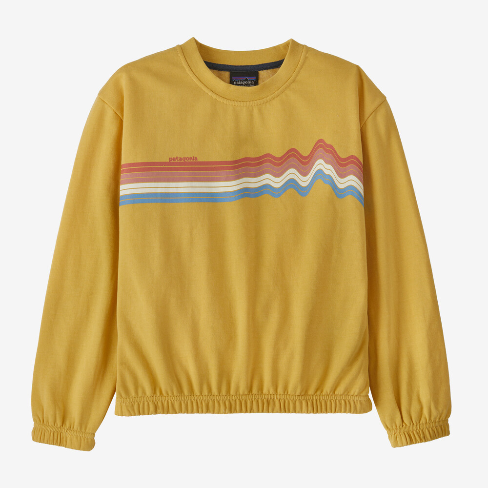 Leichtes Sweatshirt aus Bio-Baumwolle für Mädchen mit Rundhalsausschnitt