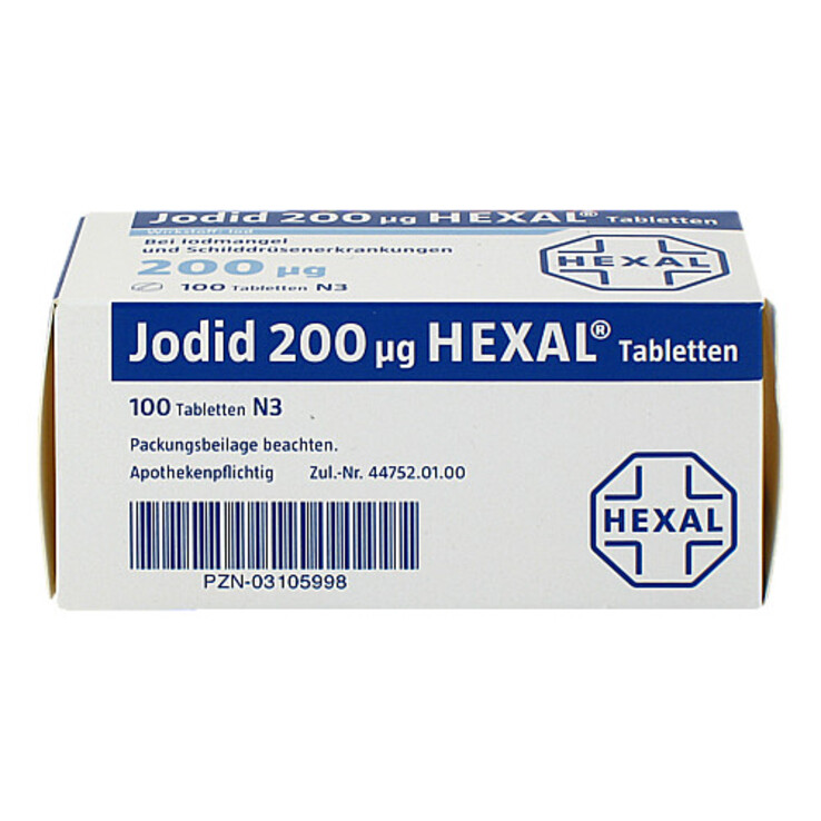 Jodid 200 µg HEXAL Tabletten, 100 St