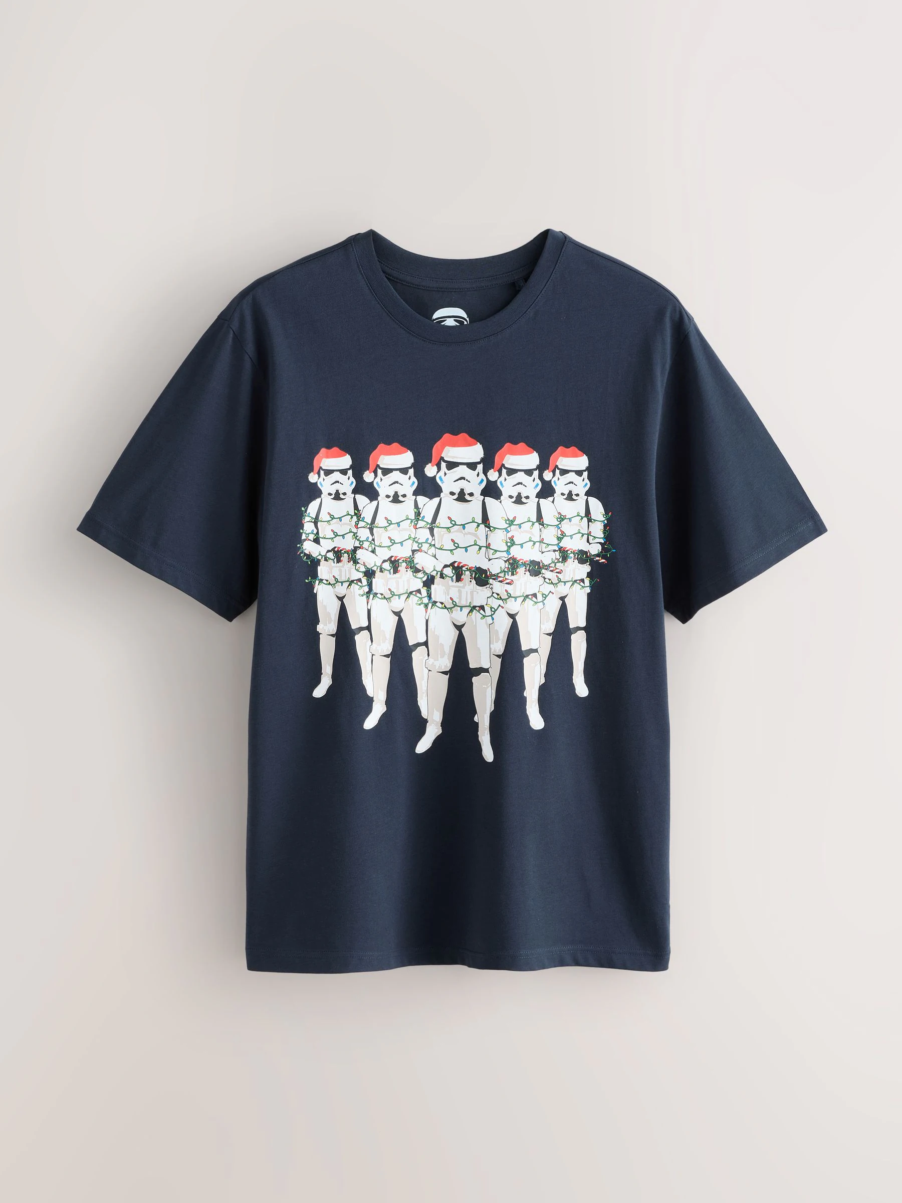 Marineblauw Stormtrooper - Normale Pasvorm - Kerstmis T-shirt met grafische print