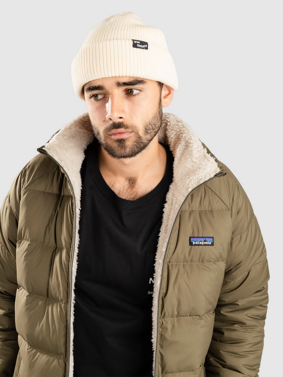 Patagonia Reversible Silent Down Jacket basin green