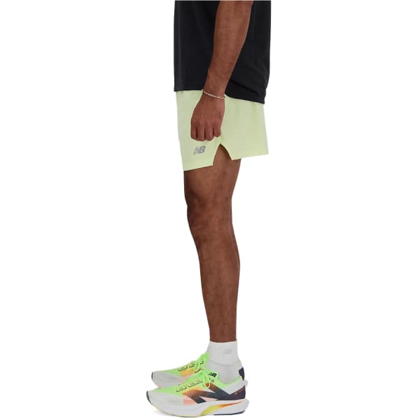 Short running NEW BALANCE RC SHORT 5 LIMELIGHT