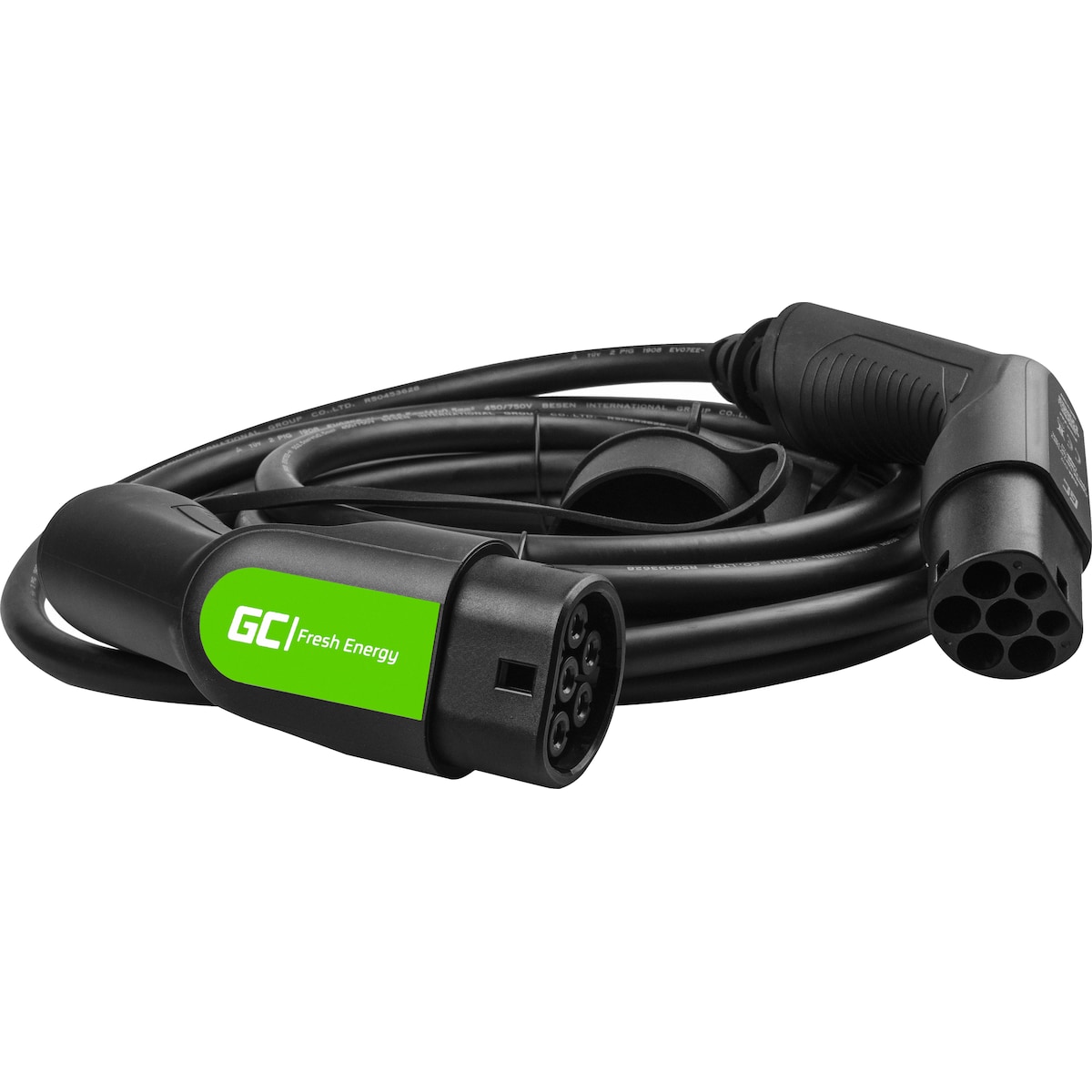Green Cell ladekabel til elbil 7 m EV10