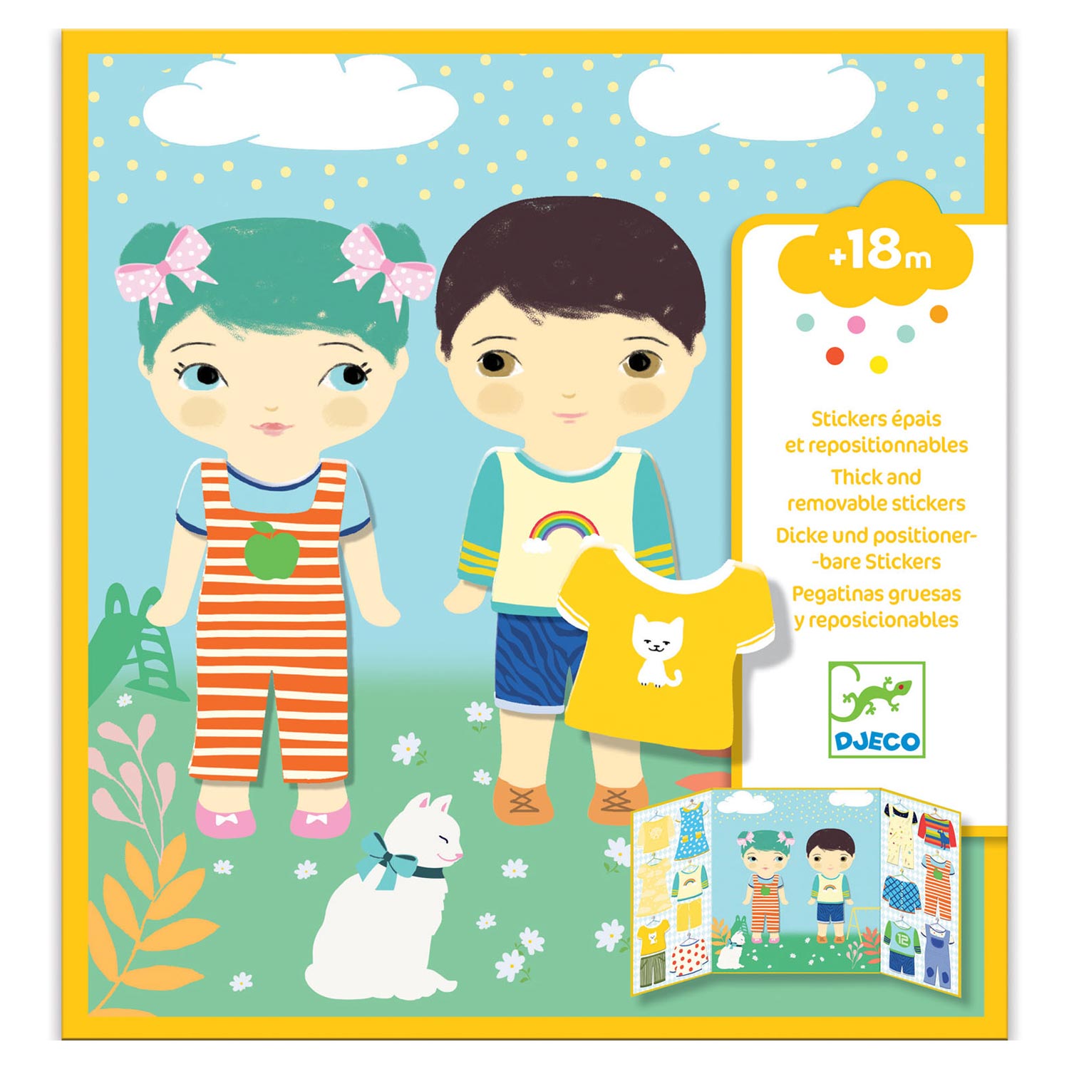 Djeco Herbruikbare Stickers Kleren
