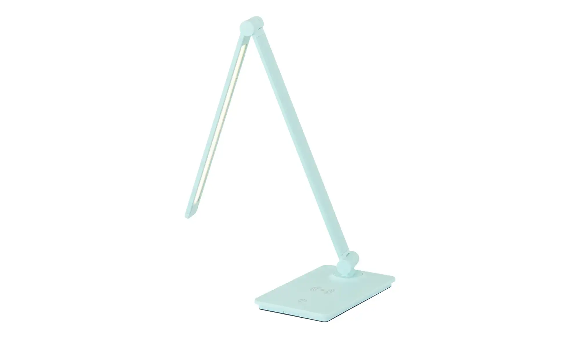 KHG LED-Tischleuchte, blau mit Qi-Charger
