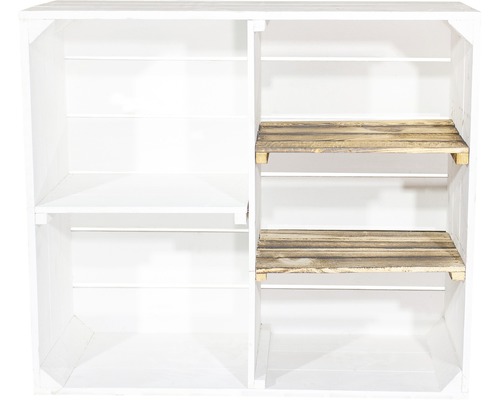Houten kast, wit, 77x68x35 cm