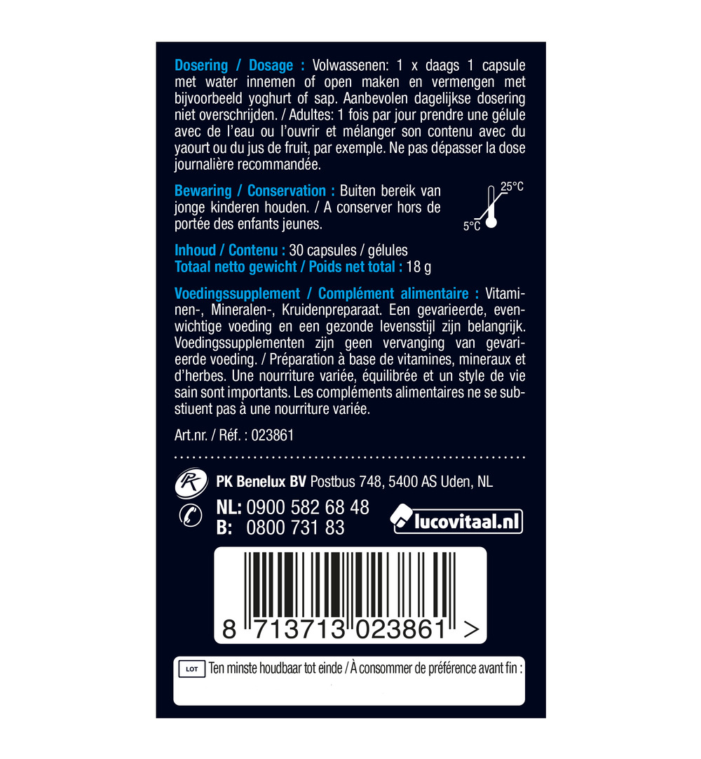 Lucovitaal Bloeddruk  (30 capsules)