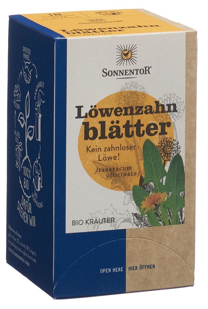 SONNENTOR Löwenzahnblätter Tee Tees BIO Btl 18 Stk