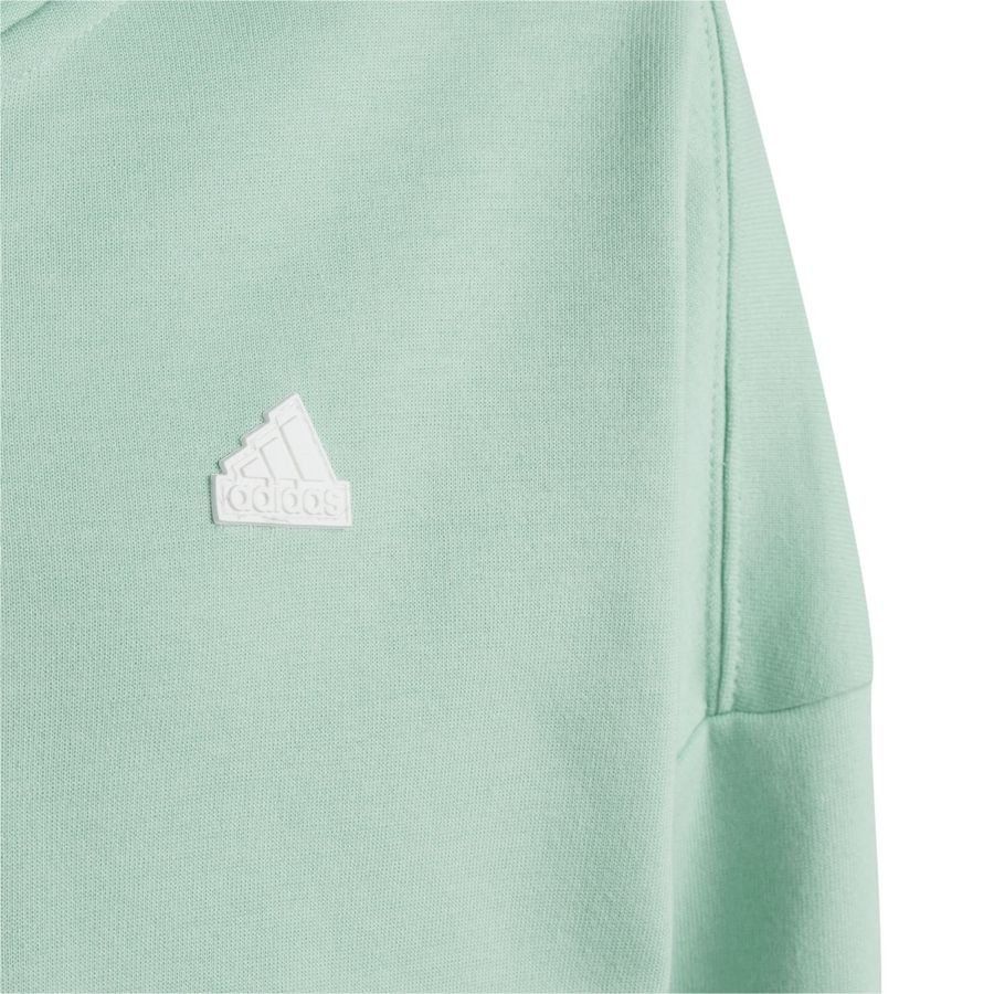 adidas Sweat à Capuche Future Icons 3-Stripes Full Zip - Vert/Blanc Enfant
