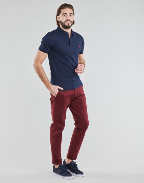 Polo Ralph Lauren - POLO CINTRE SLIM FIT EN COTON STRETCH MESH LOGO PONY PLAYER Marino