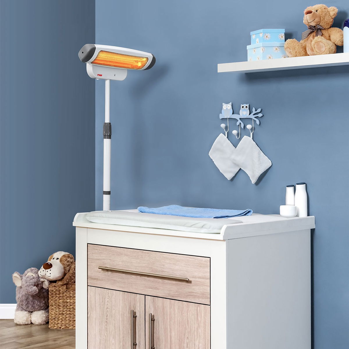 reerreer   Wickeltisch Heizstrahler 2in1 FeelWell weiss