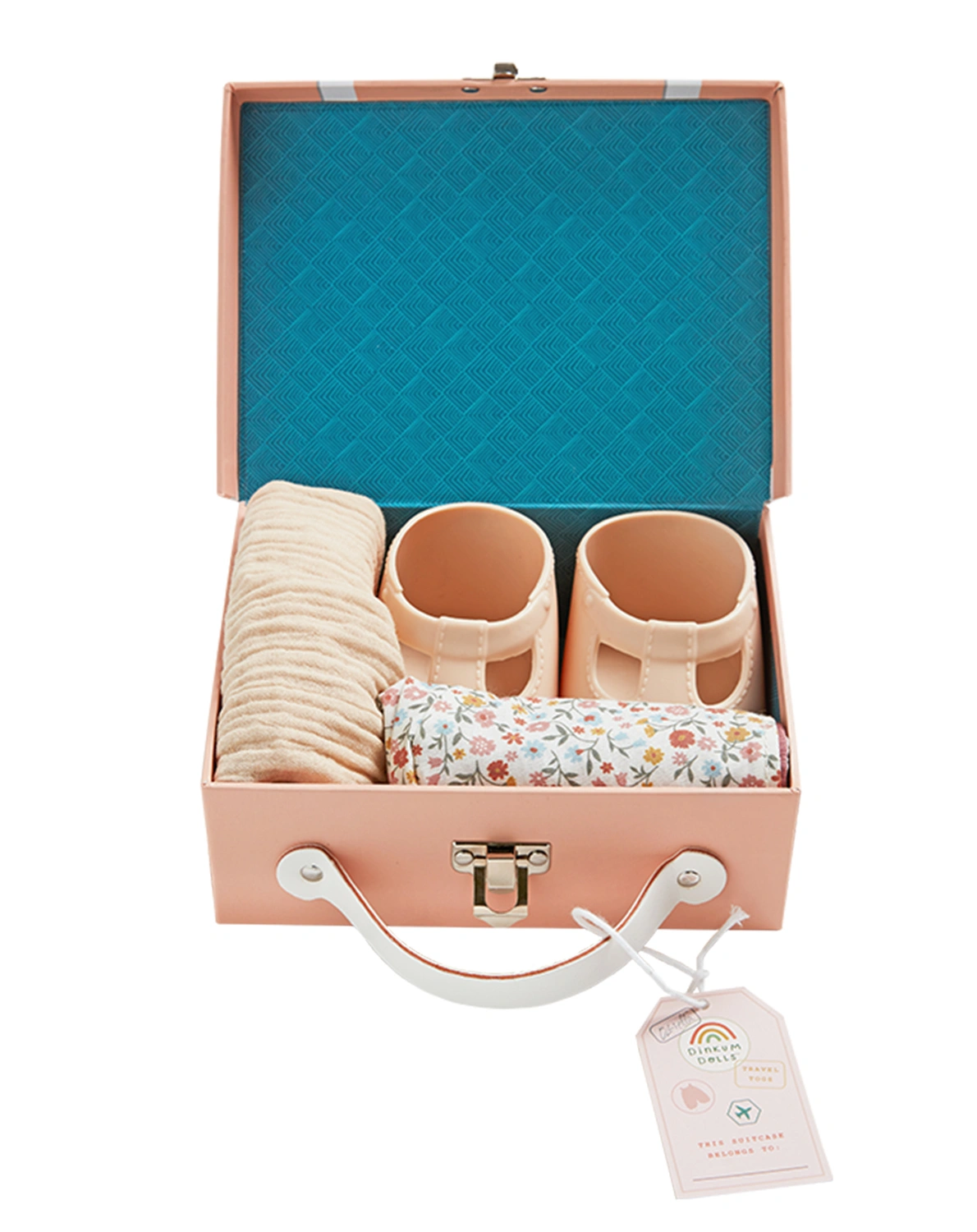 Puppenzubehör PUPPENKOFFER - TRAVEL (35cm) 5-teilig in blush