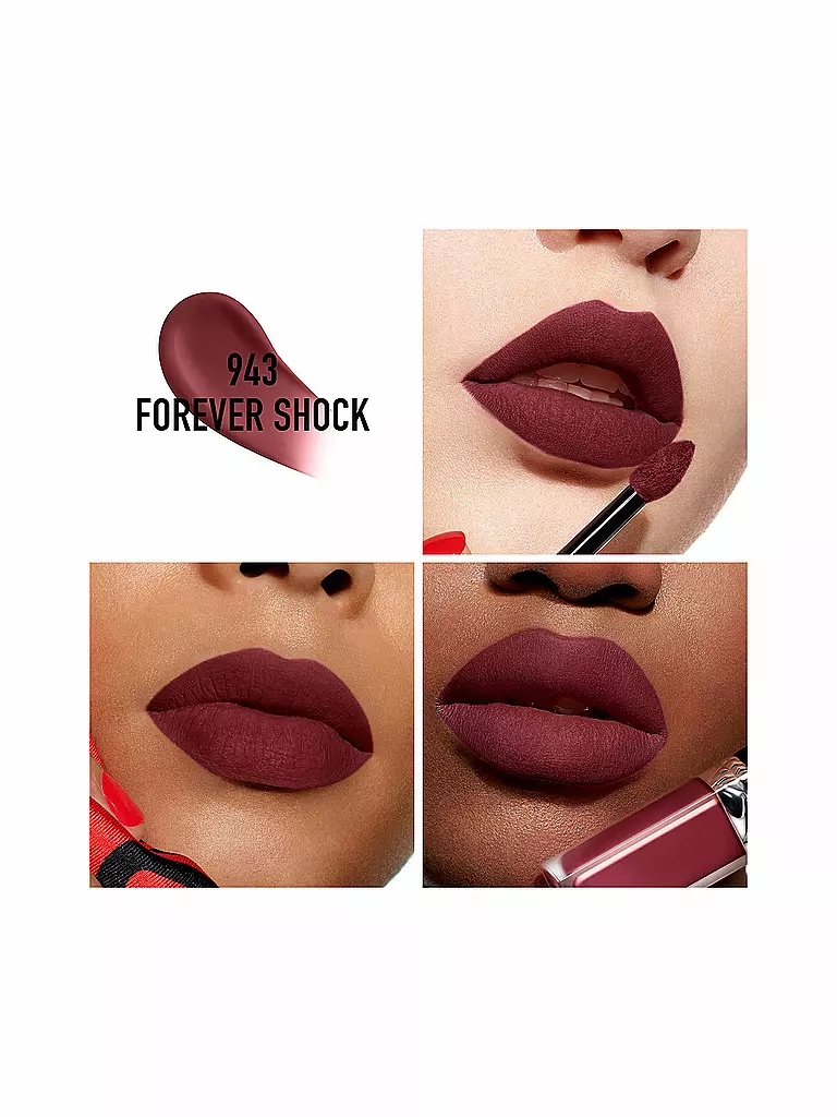 DIOR Lipgloss - Rouge Dior Forever Liquid ( 943 Forever Shock )  dunkelrot