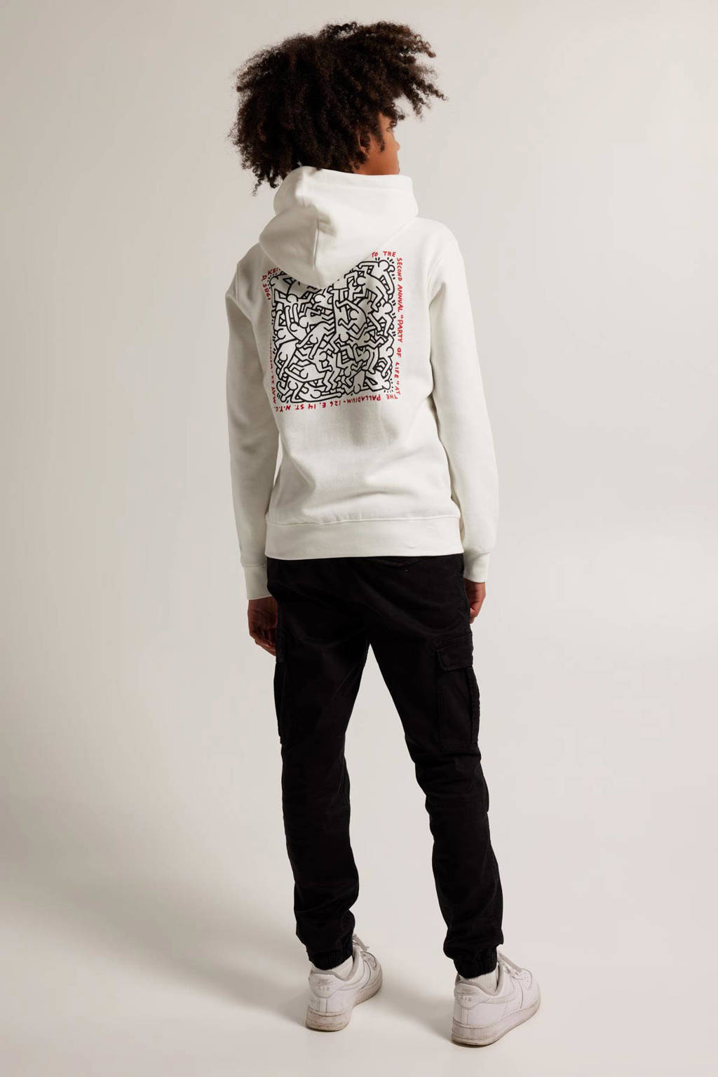America Today slim fit cargobroek Pharrel JR zwart