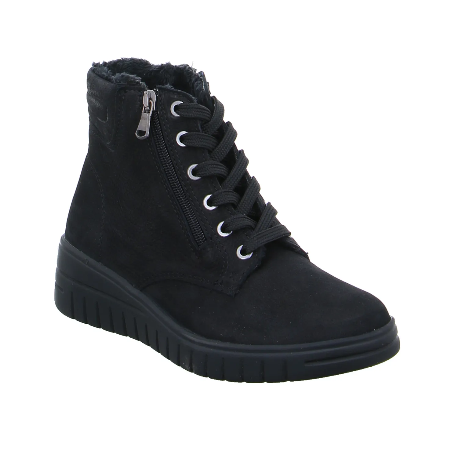 VAN DER LAAN Comfort-Boot Schwarz Leder
