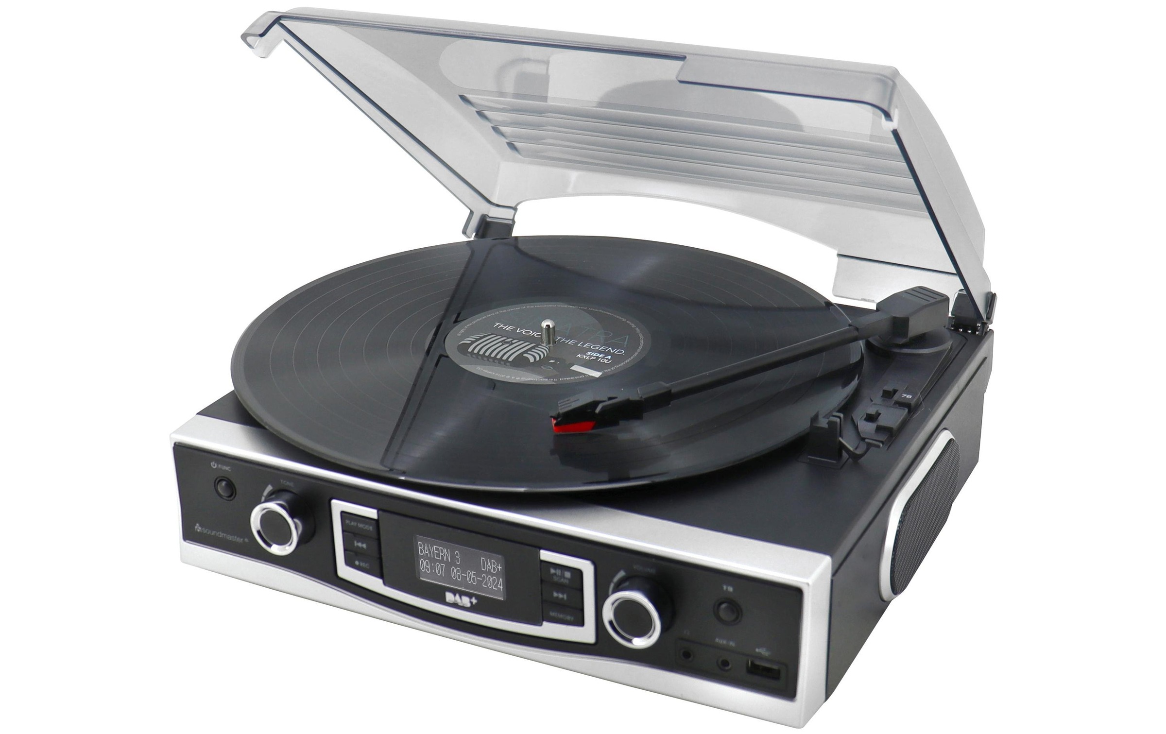 Soundmaster Plattenspieler »PL590SW Schwarz«