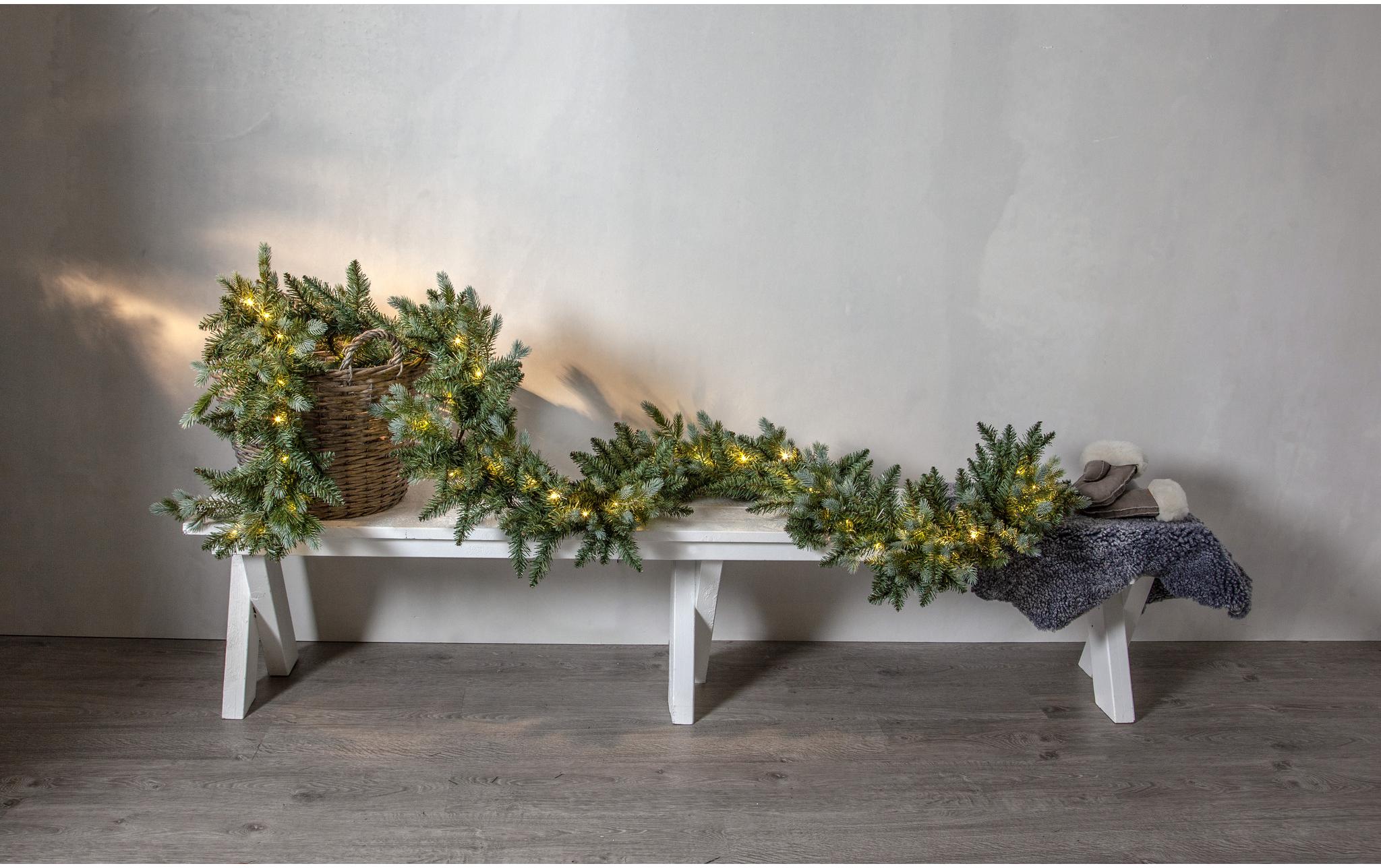 Girlande LED Greyland, 300 cm, GrünLED Weihnachtsdekoration