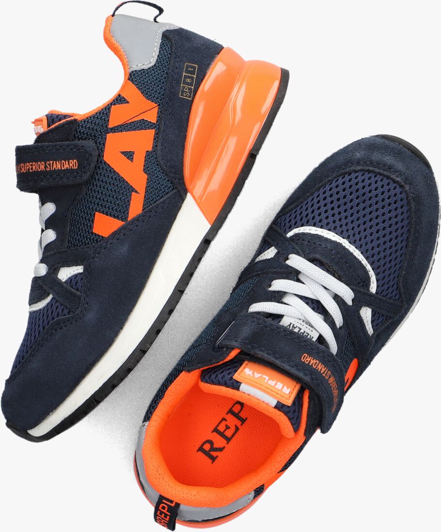 REPLAY blauwe replay lage sneakers shoot jr8