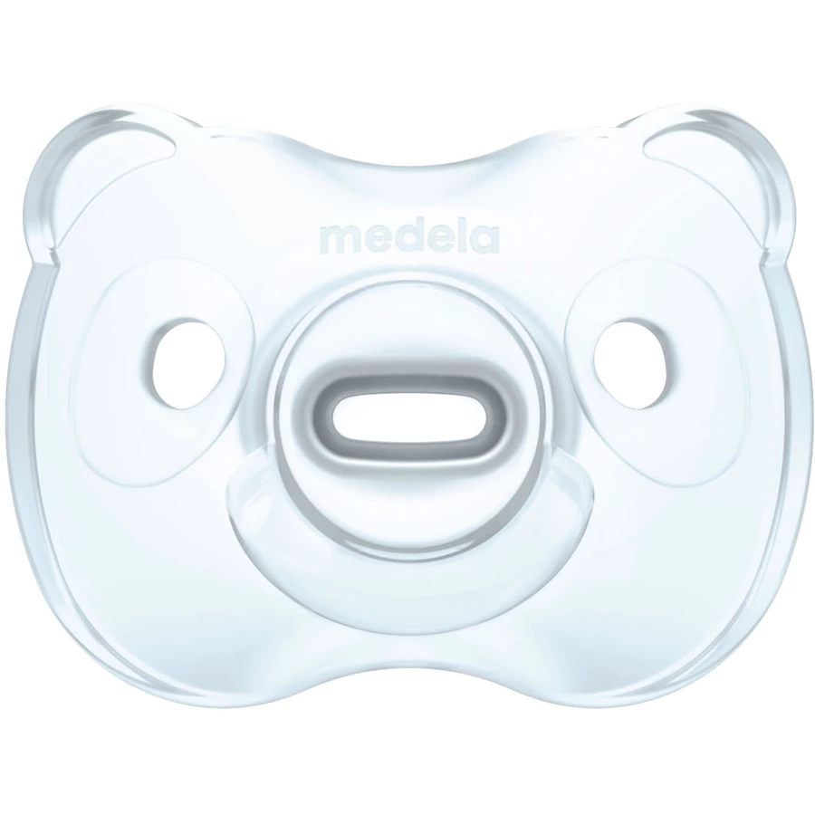 Medela Baby Schnuller Soft Silicone 0-6 UNO in hellblau, 2 Stück