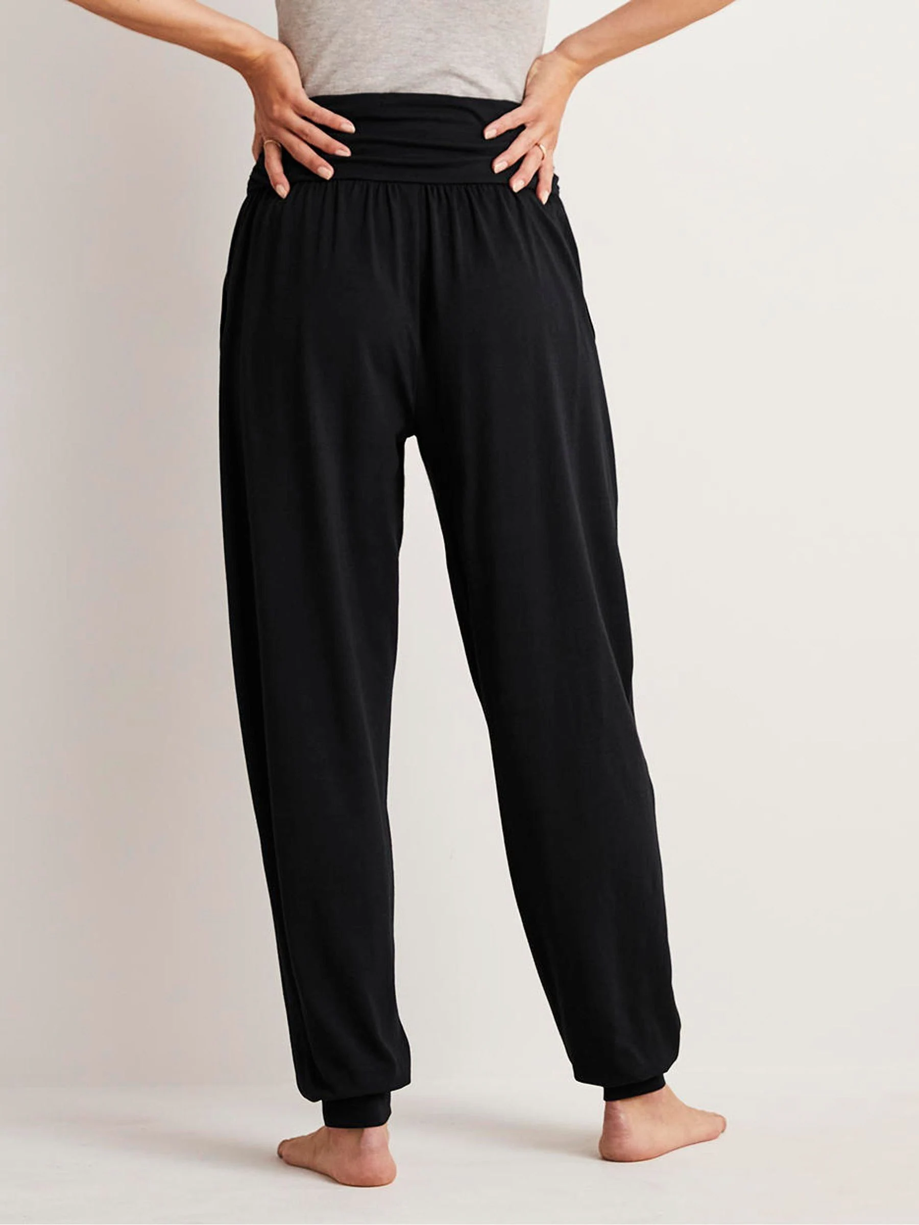 Zwart - Boden - Hareem - Jersey joggingbroek