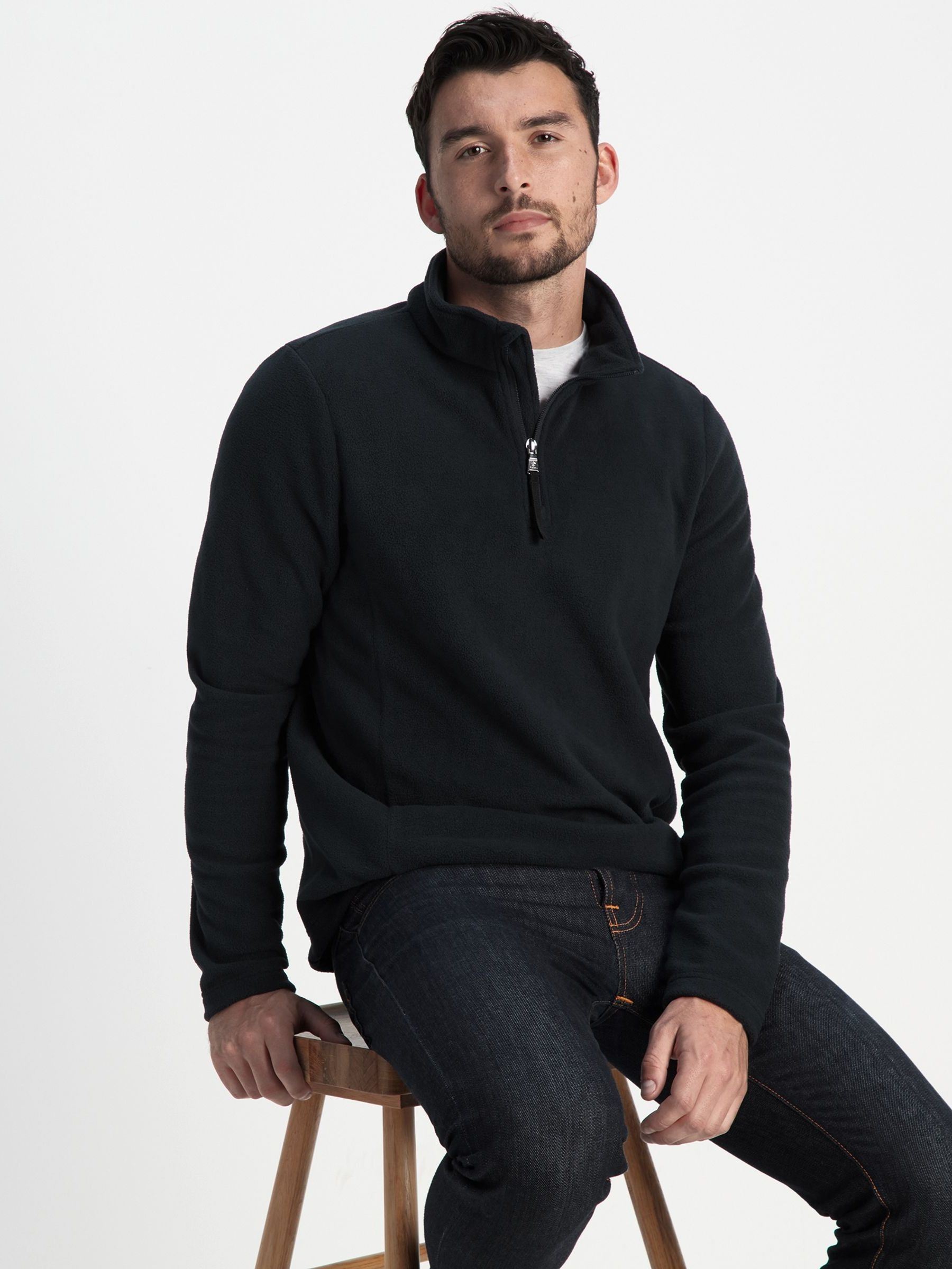 Zwart - Tog 24 - Revive damesfleece met kwart ritssluiting