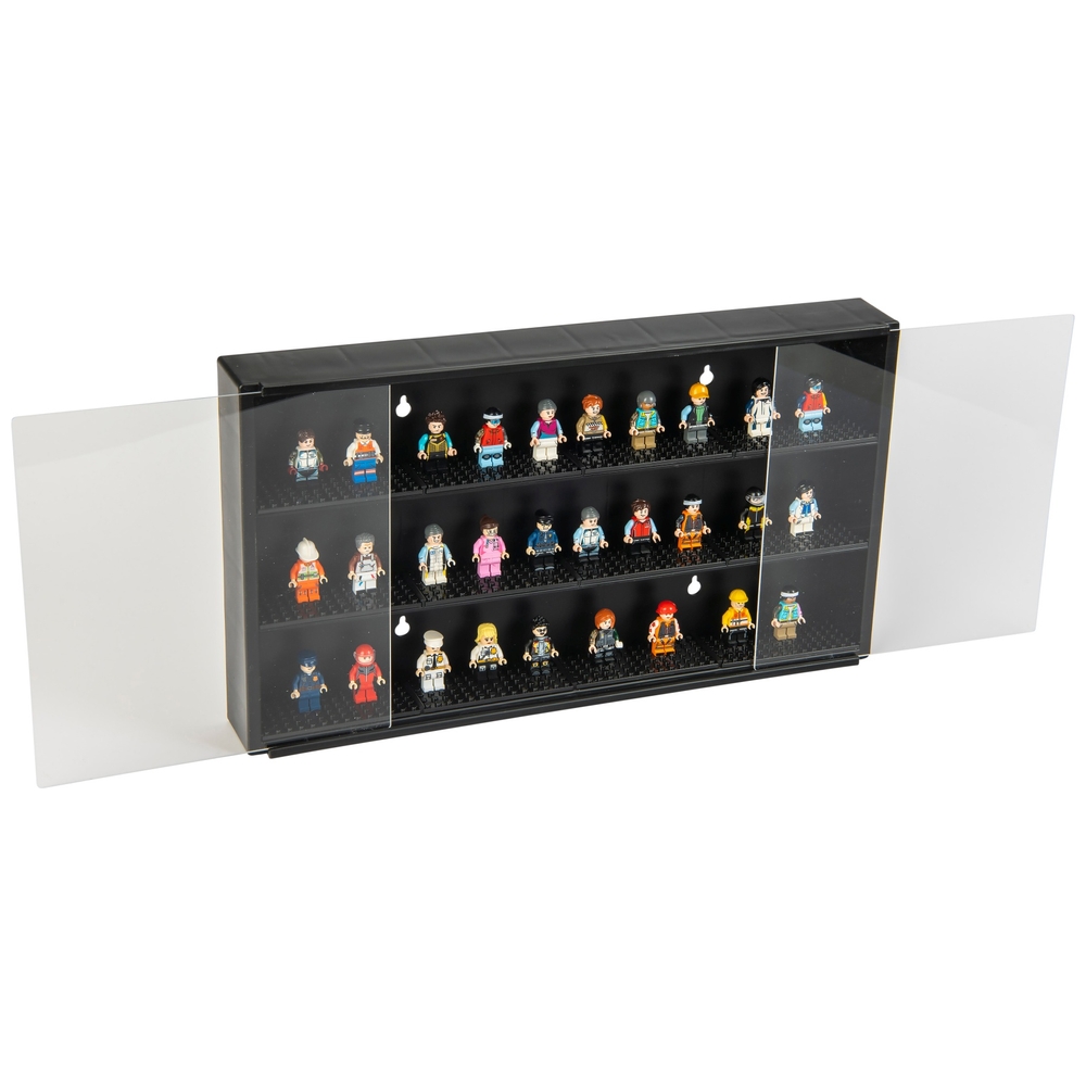 3-stöckige Minifiguren-Vitrine