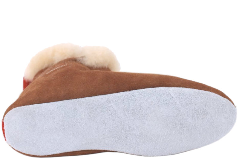 SHEPHERD MARIETTE COGNAC KAMIKKER I ÆGTE LAMMESKIND
