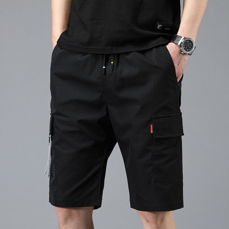 Nataro - Cargoshorts met trekkoord en tekstband